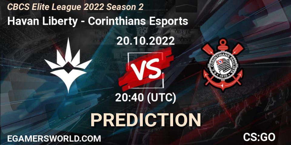 Havan Liberty contre Corinthians Esports : prédiction de match. 20.10.22. CS2 (CS:GO), CBCS Elite League 2022 Season 2