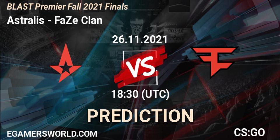 Astralis contre FaZe Clan : prédiction de match. 26.11.21. CS2 (CS:GO), BLAST Premier Fall 2021 Finals