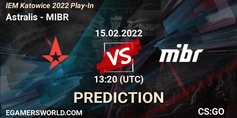 Astralis contre MIBR : prédiction de match. 15.02.22. CS2 (CS:GO), IEM Katowice 2022 Play-In
