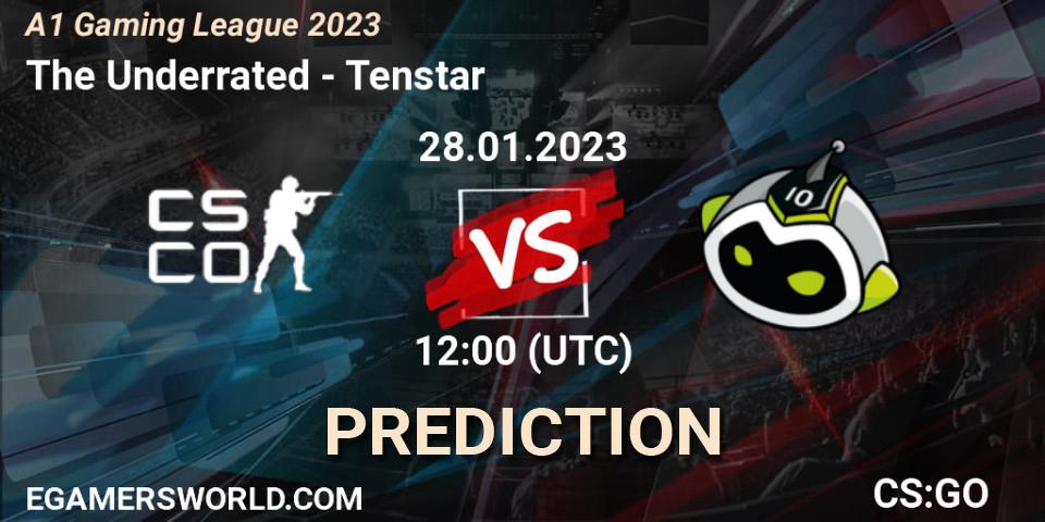The Underrated contre Tenstar : prédiction de match. 28.01.23. CS2 (CS:GO), A1 Gaming League 2023