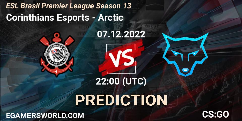 Corinthians Esports contre Arctic : prédiction de match. 07.12.22. CS2 (CS:GO), ESL Brasil Premier League Season 13