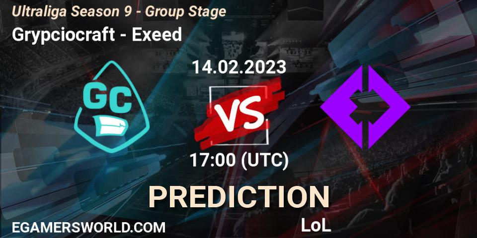 Grypciocraft contre Exeed : prédiction de match. 14.02.23. LoL, Ultraliga Season 9 - Group Stage