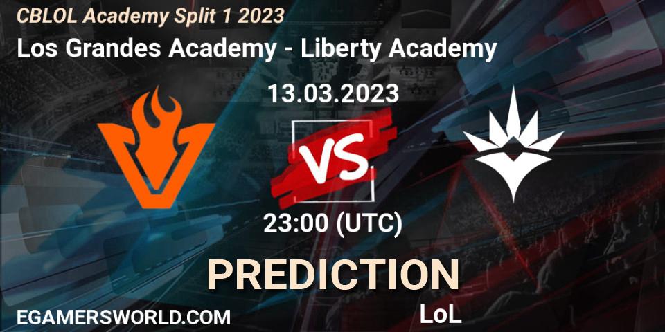 Los Grandes Academy contre Liberty Academy : prédiction de match. 13.03.23. LoL, CBLOL Academy Split 1 2023