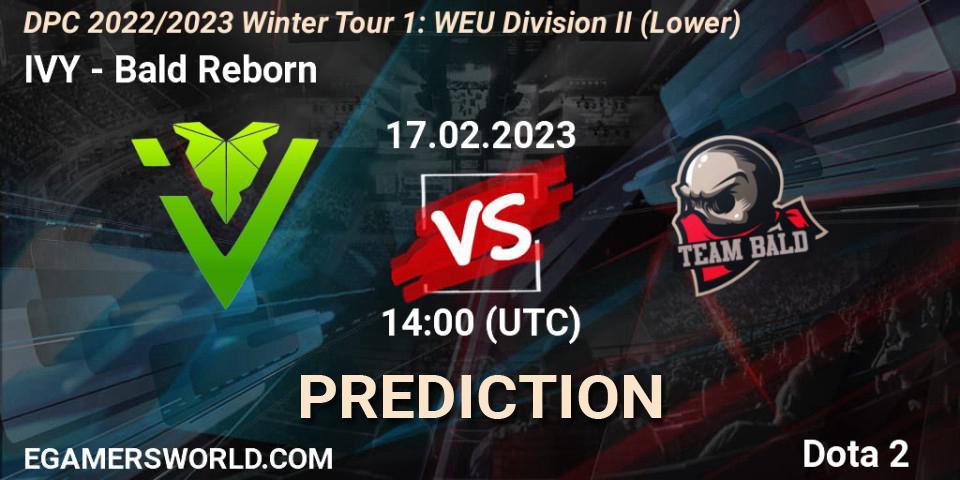IVY contre Bald Reborn : prédiction de match. 17.02.23. Dota 2, DPC 2022/2023 Winter Tour 1: WEU Division II (Lower)