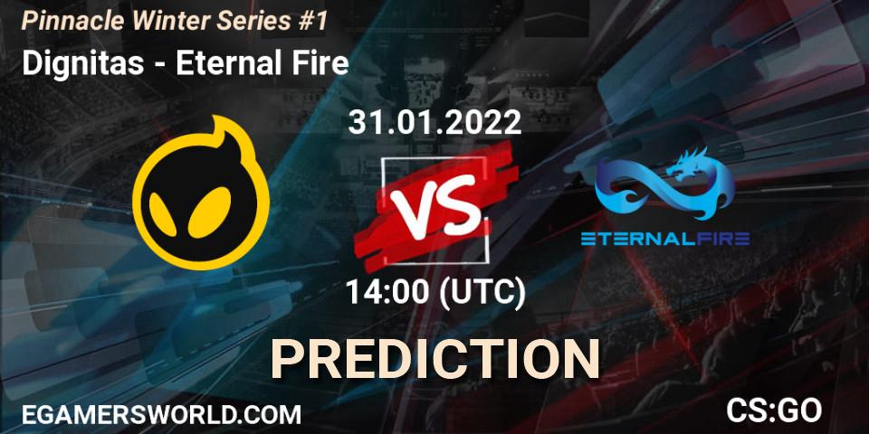 Dignitas contre Eternal Fire : prédiction de match. 31.01.22. CS2 (CS:GO), Pinnacle Winter Series #1
