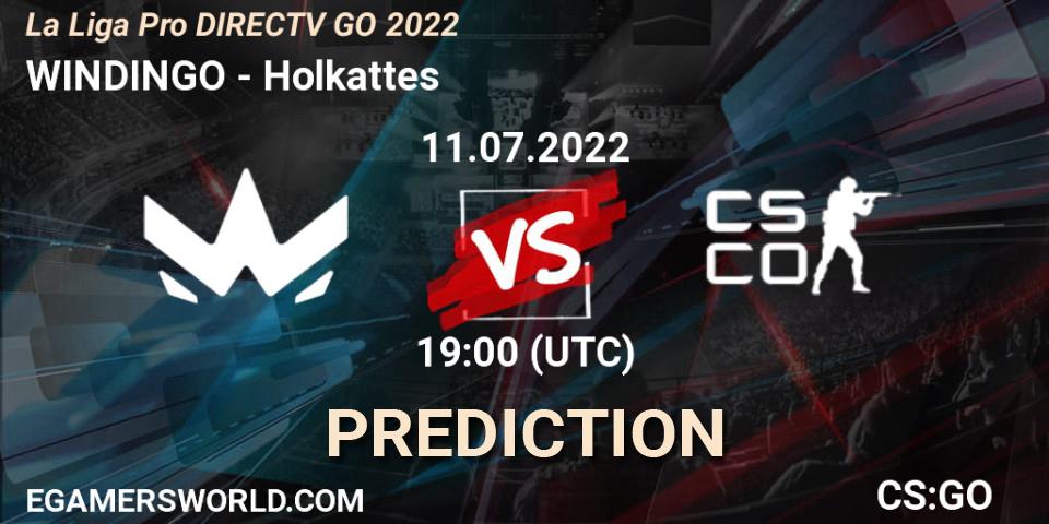 WINDINGO contre Holkattes : prédiction de match. 11.07.2022 at 19:00. Counter-Strike (CS2), La Liga Season 5: Pro Division