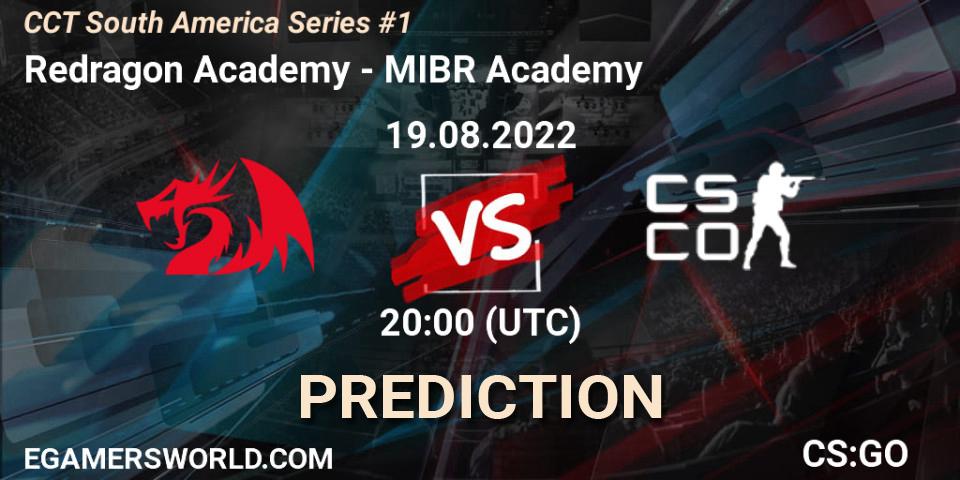 Redragon Academy contre MIBR Academy : prédiction de match. 19.08.2022 at 20:00. Counter-Strike (CS2), CCT South America Series #1