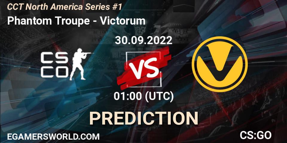 Phantom Troupe contre Victorum : prédiction de match. 30.09.22. CS2 (CS:GO), CCT North America Series #1