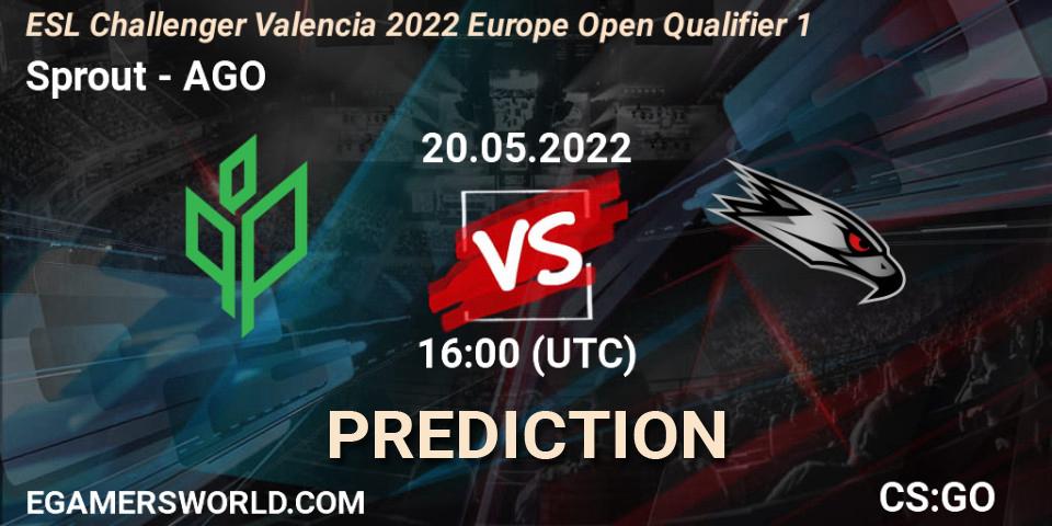Sprout contre AGO : prédiction de match. 20.05.22. CS2 (CS:GO), ESL Challenger Valencia 2022 Europe Open Qualifier 1