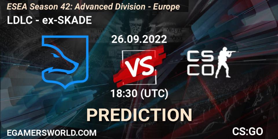 LDLC contre ex-SKADE : prédiction de match. 27.09.22. CS2 (CS:GO), ESEA Season 42: Advanced Division - Europe