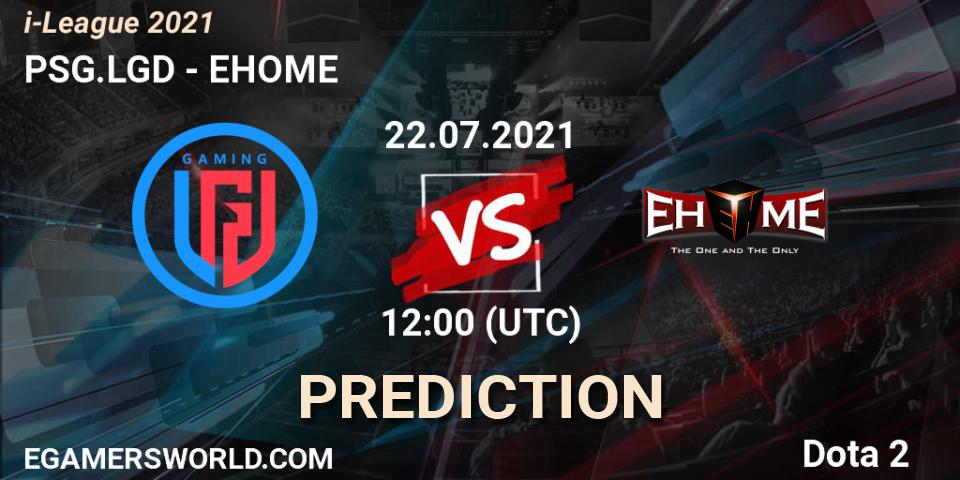 PSG.LGD contre EHOME : prédiction de match. 22.07.2021 at 12:47. Dota 2, i-League 2021 Season 1
