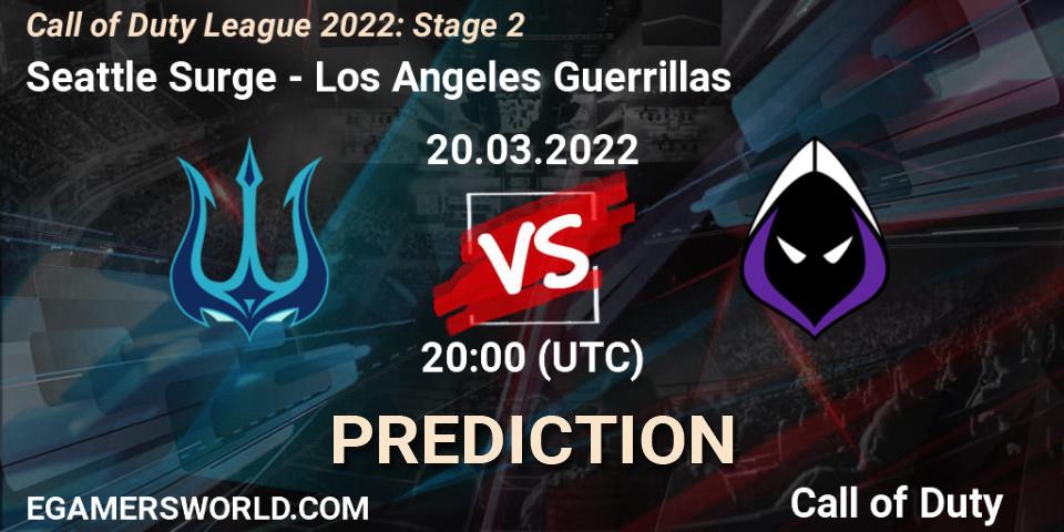 Seattle Surge contre Los Angeles Guerrillas : prédiction de match. 20.03.22. Call of Duty, Call of Duty League 2022: Stage 2