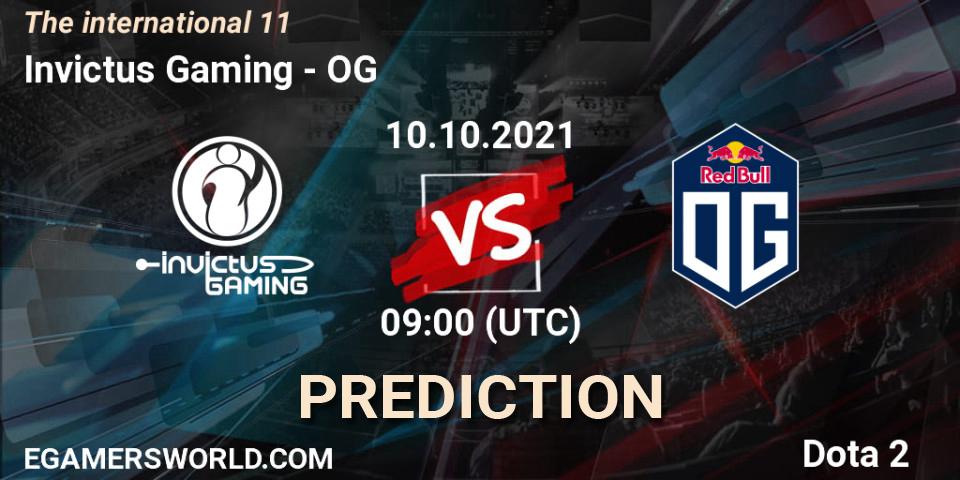Invictus Gaming contre OG : prédiction de match. 10.10.21. Dota 2, The Internationa 2021