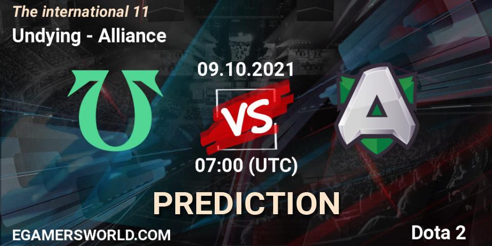 Undying contre Alliance : prédiction de match. 09.10.2021 at 07:03. Dota 2, The Internationa 2021