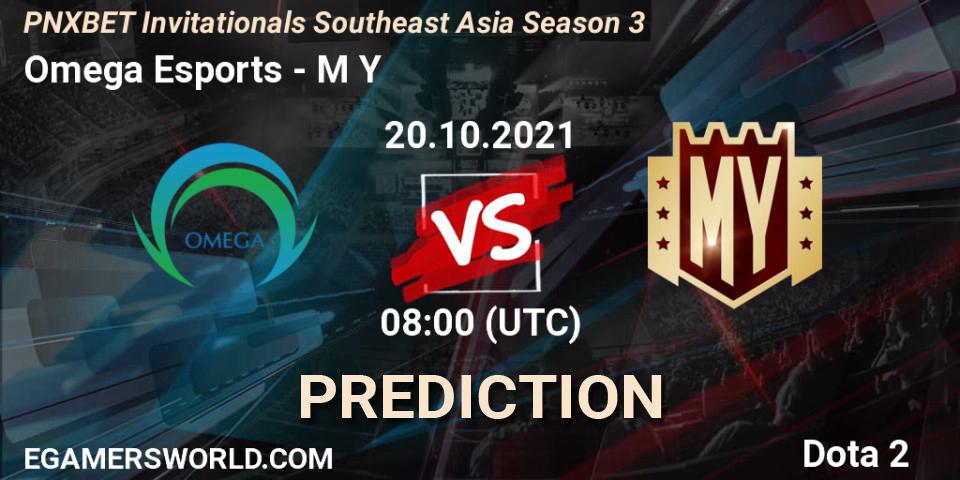 Omega Esports contre M Y : prédiction de match. 20.10.2021 at 08:15. Dota 2, PNXBET Invitationals Southeast Asia Season 3