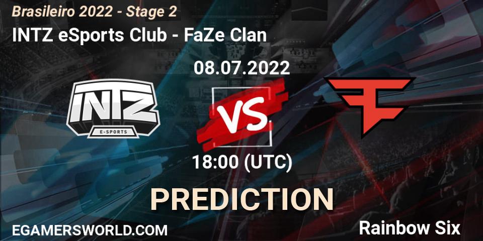 INTZ eSports Club contre FaZe Clan : prédiction de match. 08.07.22. Rainbow Six, Brasileirão 2022 - Stage 2