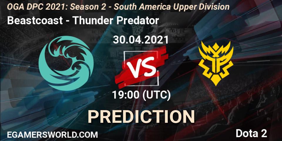 Beastcoast contre Thunder Predator : prédiction de match. 30.04.2021 at 19:18. Dota 2, OGA DPC 2021: Season 2 - South America Upper Division
