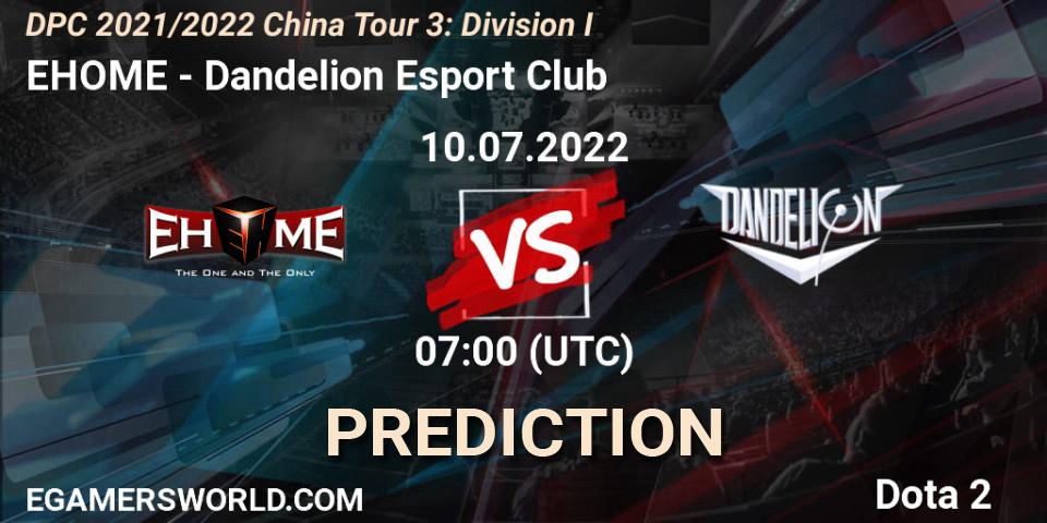 EHOME contre Dandelion Esport Club : prédiction de match. 10.07.2022 at 06:58. Dota 2, DPC 2021/2022 China Tour 3: Division I