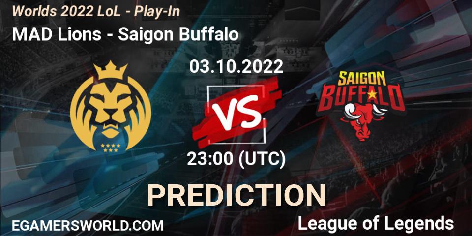 MAD Lions contre Saigon Buffalo : prédiction de match. 03.10.22. LoL, Worlds 2022 LoL - Play-In