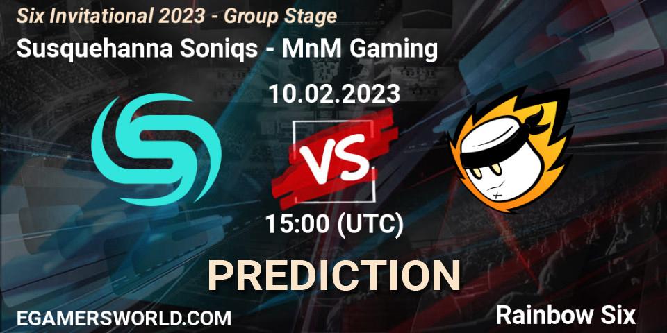 Susquehanna Soniqs contre MnM Gaming : prédiction de match. 10.02.23. Rainbow Six, Six Invitational 2023 - Group Stage