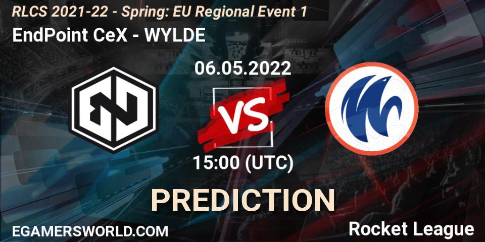 EndPoint CeX contre WYLDE : prédiction de match. 06.05.2022 at 15:00. Rocket League, RLCS 2021-22 - Spring: EU Regional Event 1
