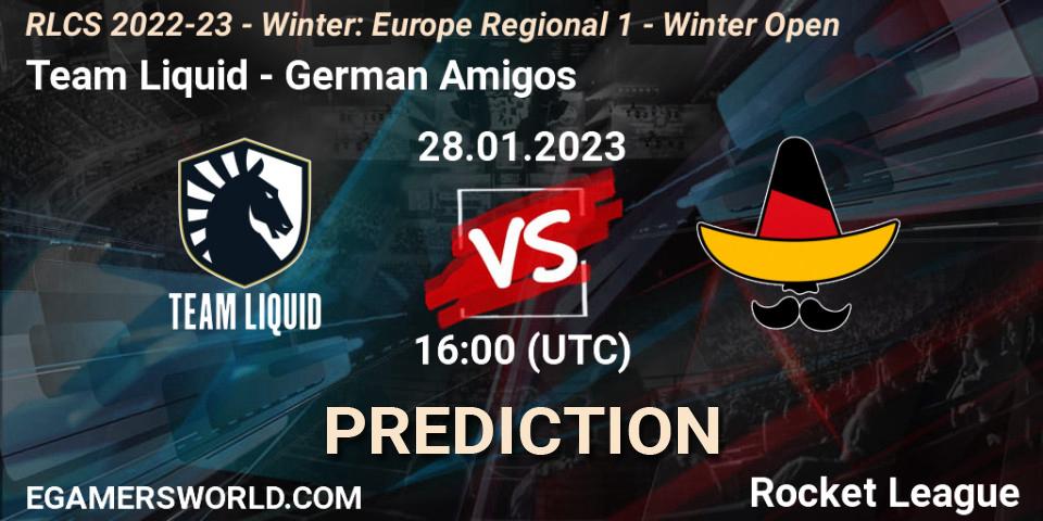 Team Liquid contre German Amigos : prédiction de match. 28.01.23. Rocket League, RLCS 2022-23 - Winter: Europe Regional 1 - Winter Open