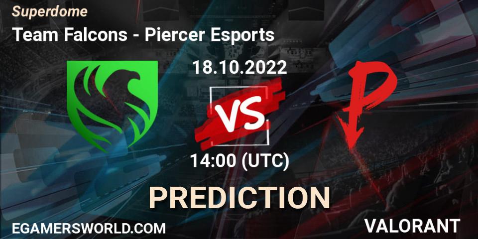 Team Falcons contre Piercer Esports : prédiction de match. 18.10.2022 at 14:30. VALORANT, Superdome