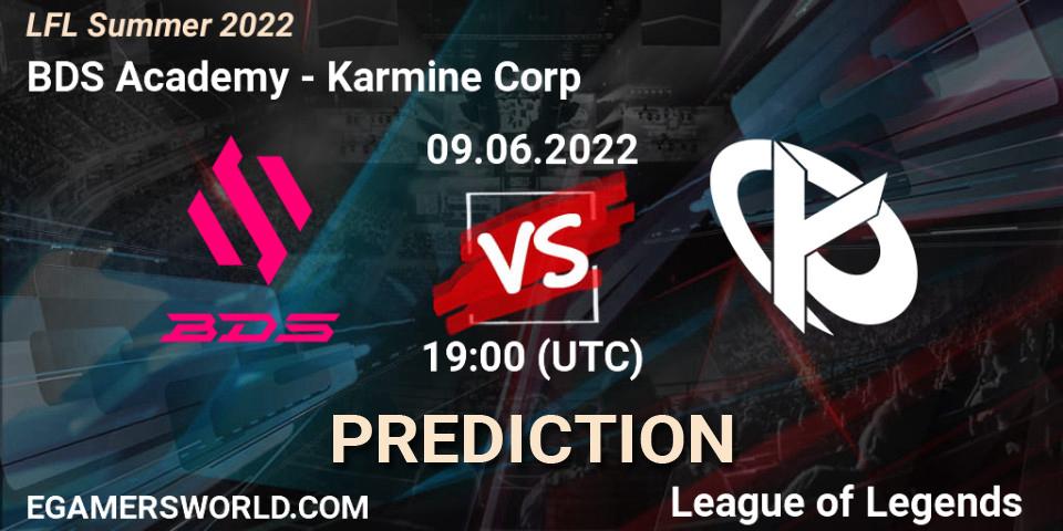 BDS Academy contre Karmine Corp : prédiction de match. 09.06.2022 at 19:00. LoL, LFL Summer 2022