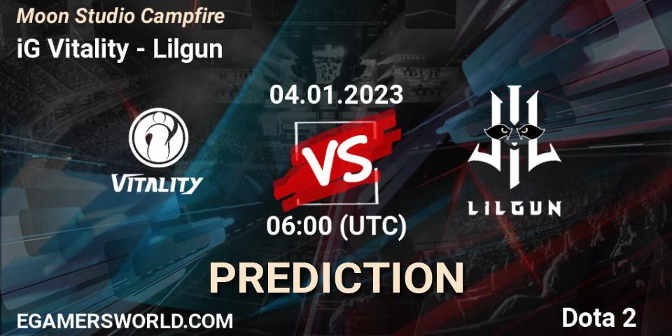 iG Vitality contre Lilgun : prédiction de match. 04.01.23. Dota 2, Moon Studio Campfire