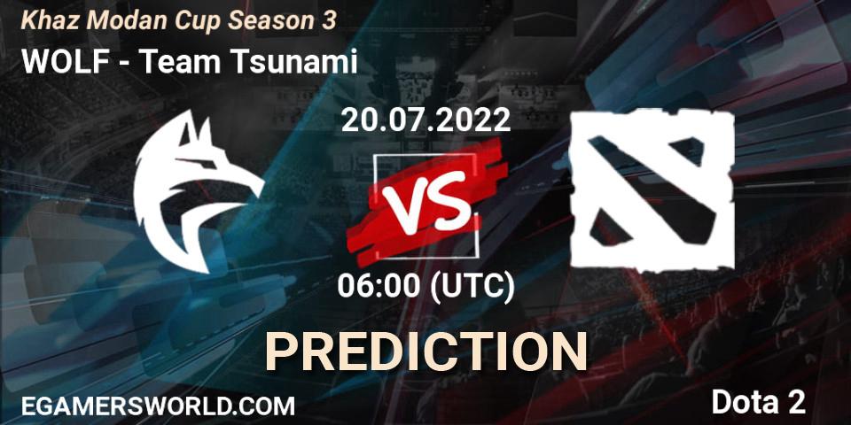 WOLF contre Team Tsunami : prédiction de match. 20.07.2022 at 06:16. Dota 2, Khaz Modan Cup Season 3