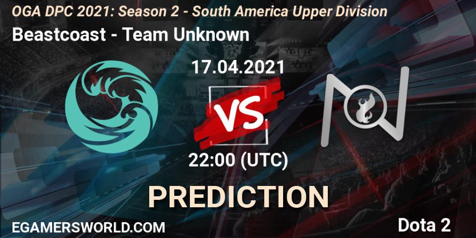 Beastcoast contre Team Unknown : prédiction de match. 17.04.2021 at 22:00. Dota 2, OGA DPC 2021: Season 2 - South America Upper Division