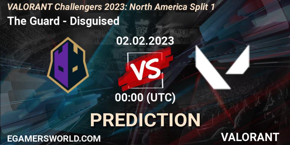 The Guard contre Disguised : prédiction de match. 02.02.23. VALORANT, VALORANT Challengers 2023: North America Split 1