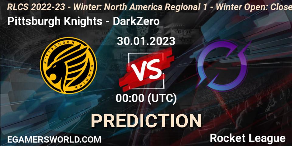 Pittsburgh Knights contre DarkZero : prédiction de match. 30.01.23. Rocket League, RLCS 2022-23 - Winter: North America Regional 1 - Winter Open: Closed Qualifier