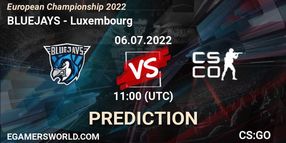 BLUEJAYS contre Luxembourg : prédiction de match. 06.07.22. CS2 (CS:GO), European Championship 2022