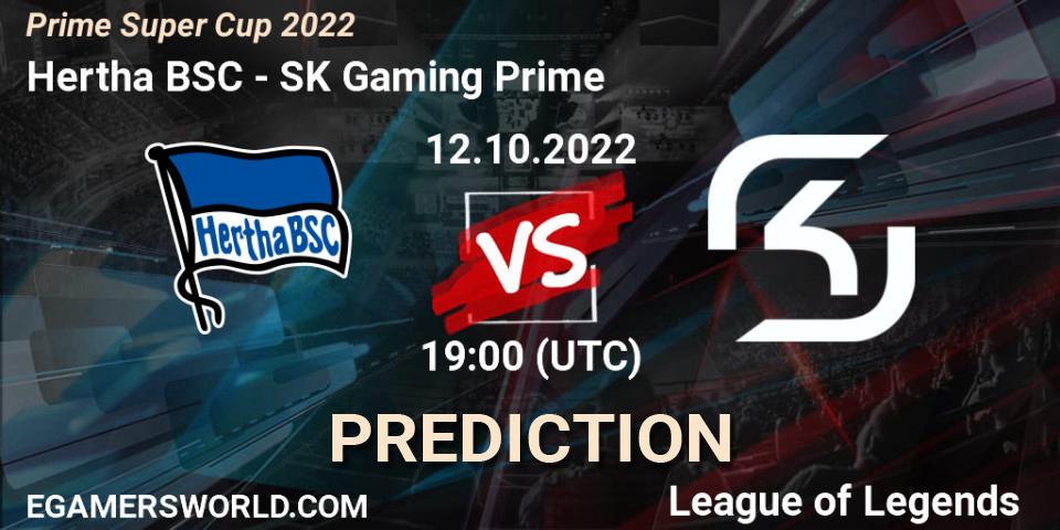 Hertha BSC contre SK Gaming Prime : prédiction de match. 12.10.2022 at 19:00. LoL, Prime Super Cup 2022