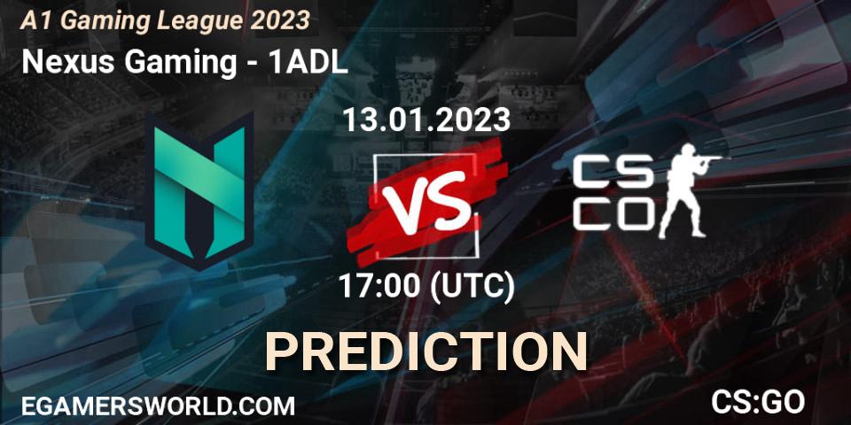 Nexus Gaming contre 1ADL : prédiction de match. 13.01.23. CS2 (CS:GO), A1 Gaming League 2023