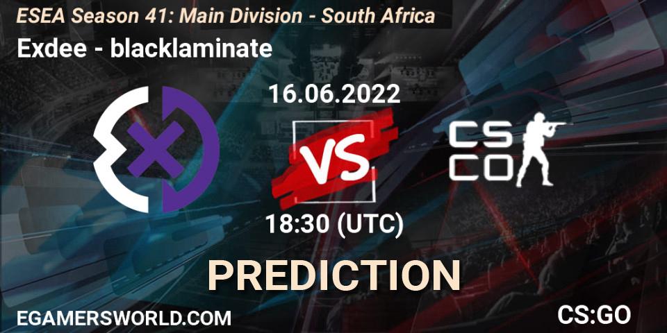 Royalty Esports contre blacklaminate : prédiction de match. 16.06.2022 at 18:00. Counter-Strike (CS2), ESEA Season 41: Main Division - South Africa