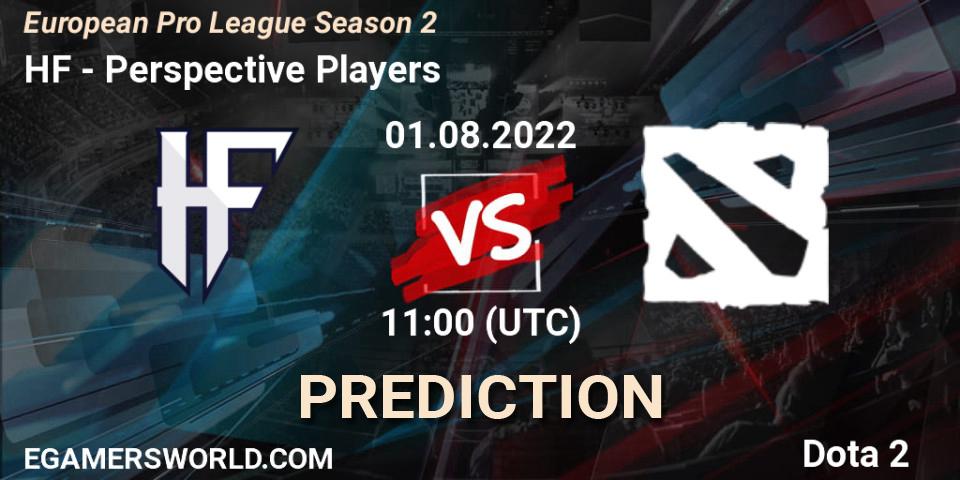 HF contre Perspective Players : prédiction de match. 01.08.2022 at 11:04. Dota 2, European Pro League Season 2