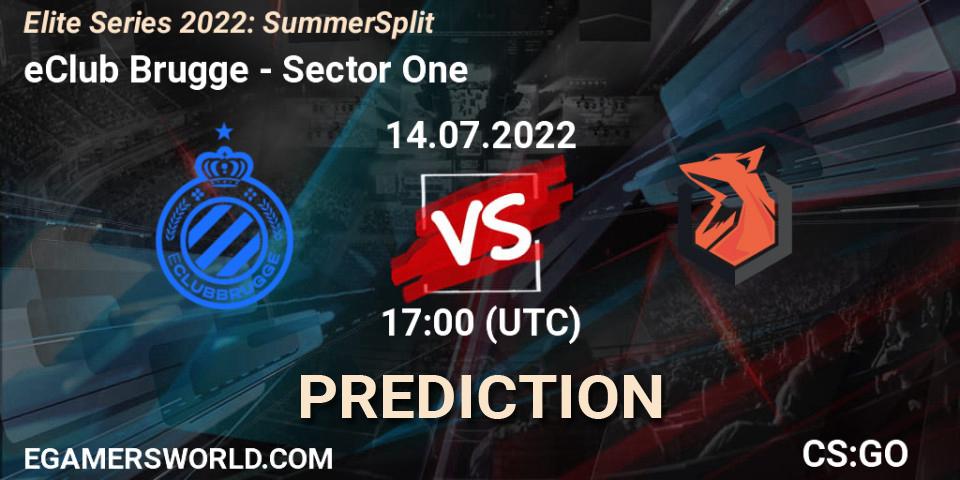 eClub Brugge contre Sector One : prédiction de match. 14.07.2022 at 17:00. Counter-Strike (CS2), Elite Series 2022: Summer Split