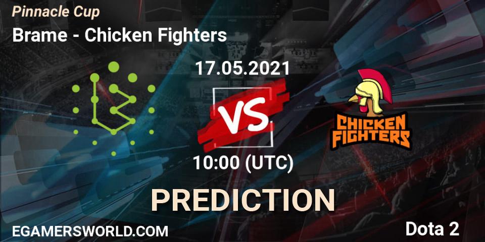Brame contre Chicken Fighters : prédiction de match. 17.05.2021 at 10:01. Dota 2, Pinnacle Cup 2021 Dota 2