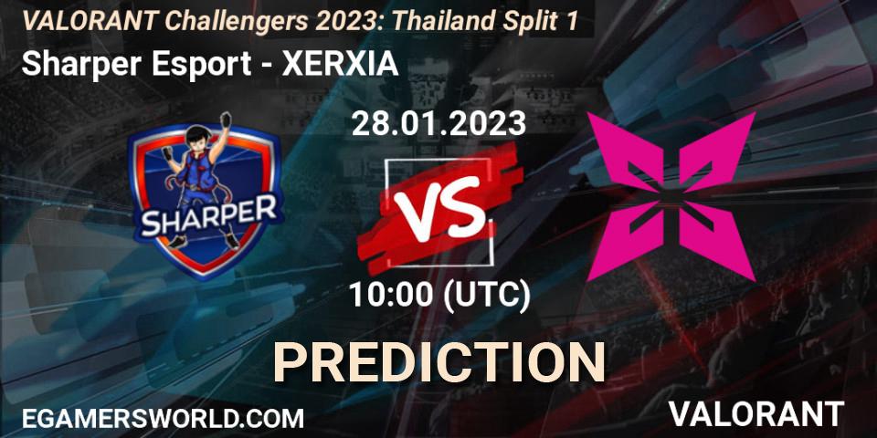Sharper Esport contre XERXIA : prédiction de match. 28.01.23. VALORANT, VALORANT Challengers 2023: Thailand Split 1