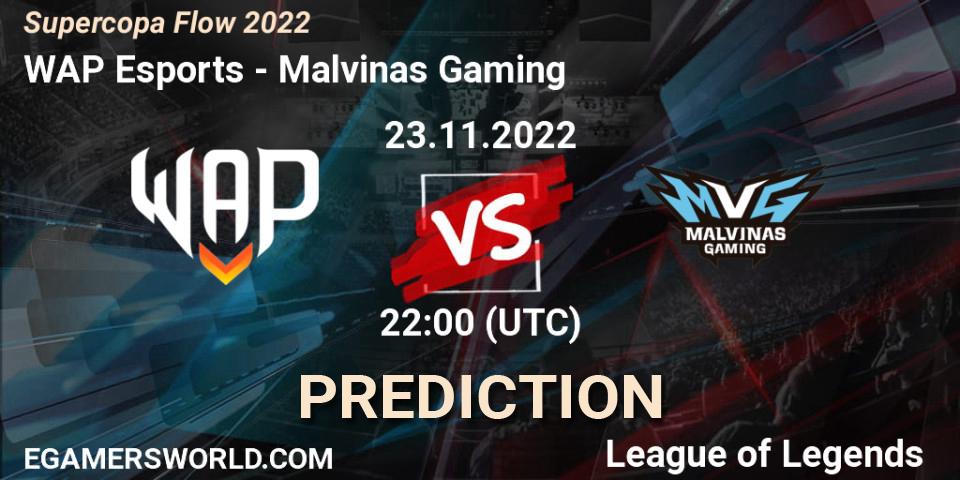 WAP Esports contre Malvinas Gaming : prédiction de match. 23.11.22. LoL, Supercopa Flow 2022