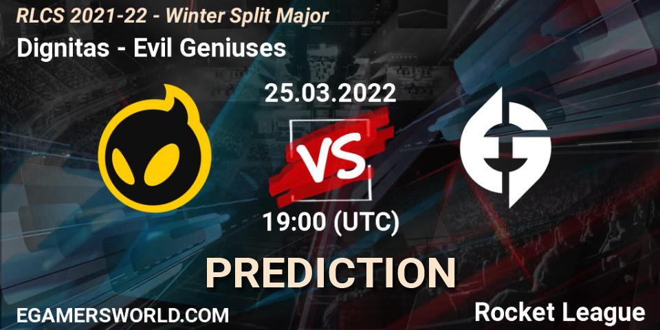 Dignitas contre Evil Geniuses : prédiction de match. 25.03.22. Rocket League, RLCS 2021-22 - Winter Split Major