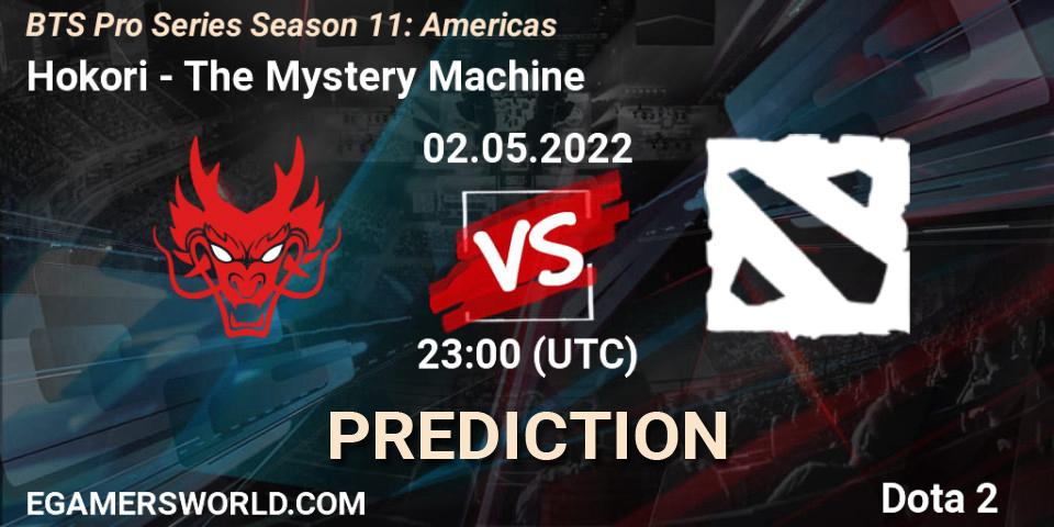 Hokori contre The Mystery Machine : prédiction de match. 02.05.2022 at 21:00. Dota 2, BTS Pro Series Season 11: Americas