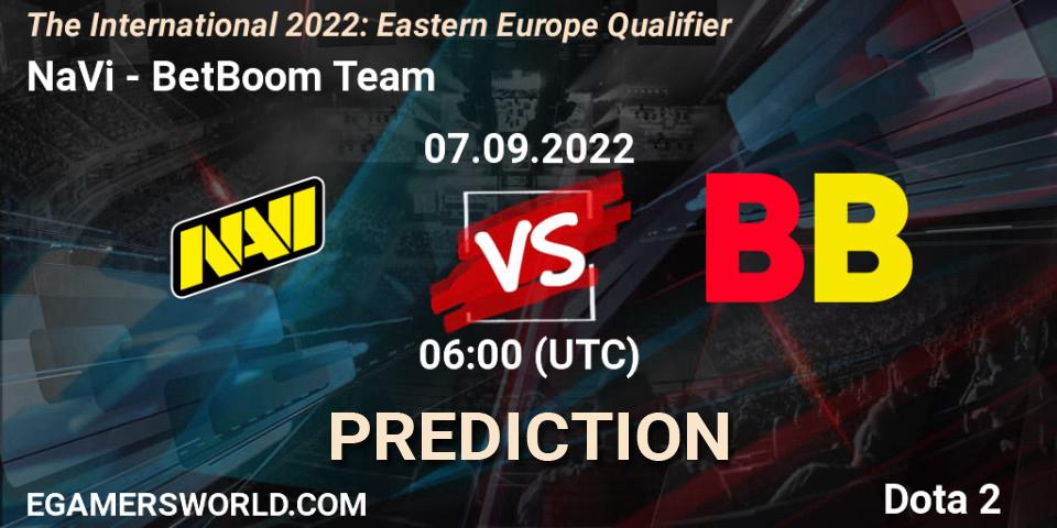 NaVi contre BetBoom Team : prédiction de match. 07.09.22. Dota 2, The International 2022: Eastern Europe Qualifier