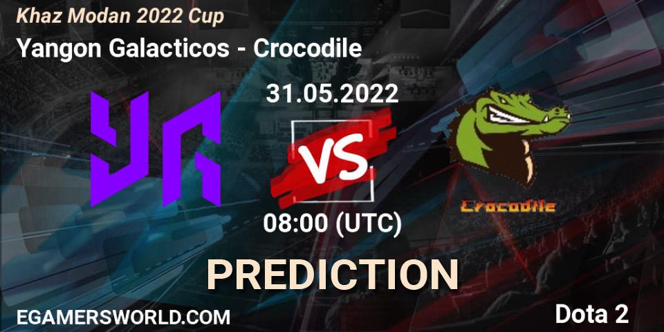 Yangon Galacticos contre Crocodile : prédiction de match. 31.05.2022 at 08:04. Dota 2, Khaz Modan 2022 Cup