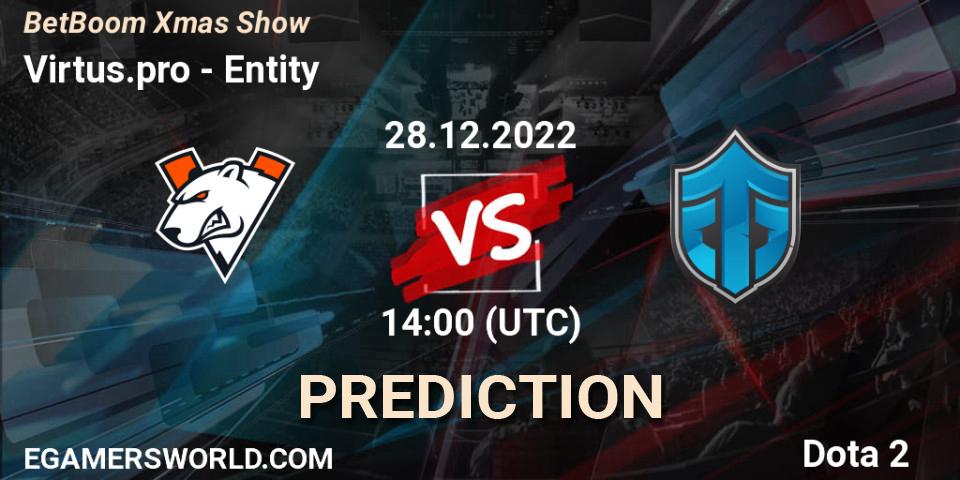 Virtus.pro contre Entity : prédiction de match. 28.12.22. Dota 2, BetBoom Xmas Show