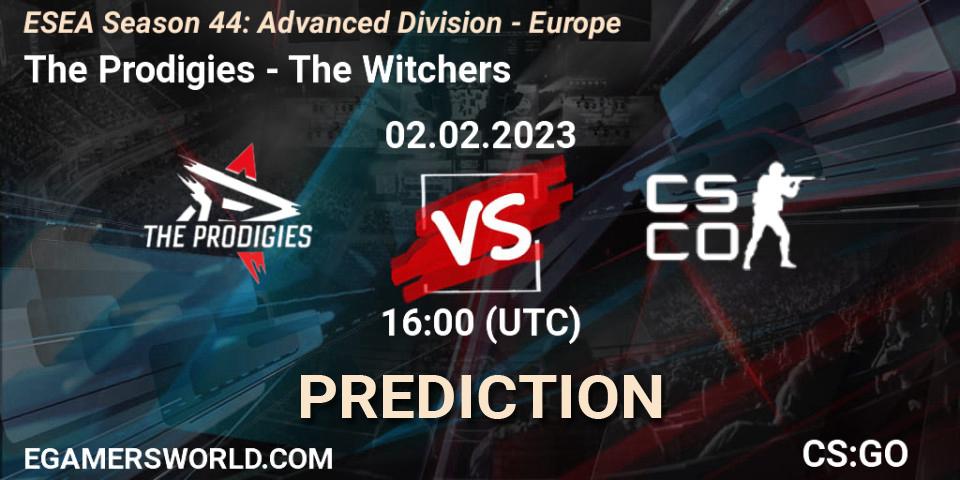 The Prodigies contre The Witchers : prédiction de match. 02.02.23. CS2 (CS:GO), ESEA Season 44: Advanced Division - Europe
