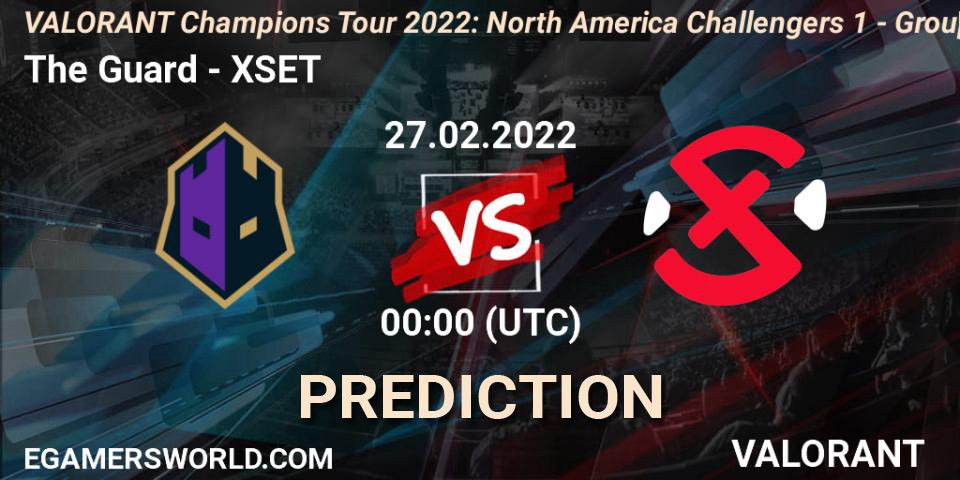 The Guard contre XSET : prédiction de match. 27.02.2022 at 00:25. VALORANT, VCT 2022: North America Challengers 1 - Group Stage