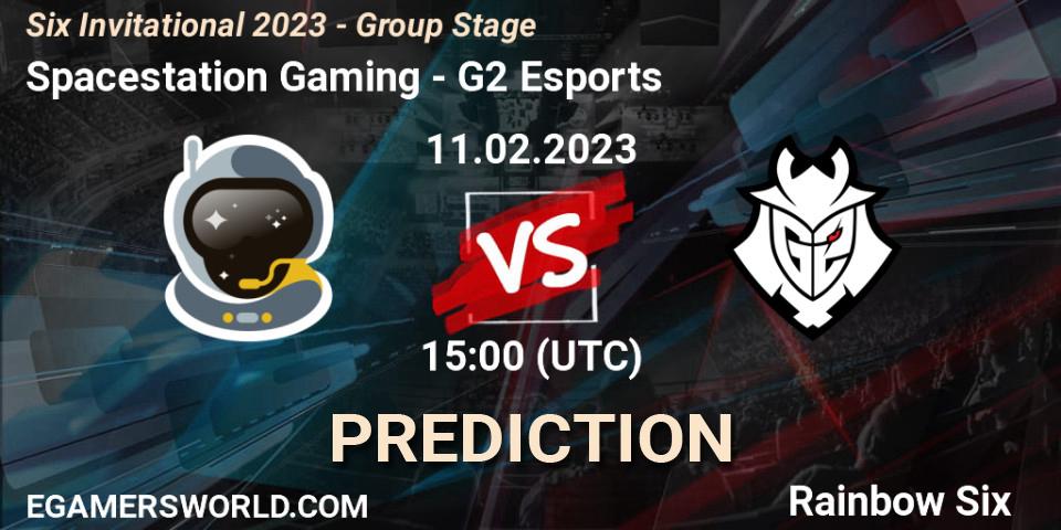 Spacestation Gaming contre G2 Esports : prédiction de match. 11.02.23. Rainbow Six, Six Invitational 2023 - Group Stage